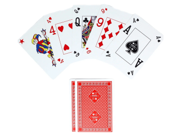 Фабрика Покера: Колода пластиковых карт для покера с двойным индексом