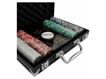 Фабрика Покера: Набор из 200 фишек для покера с номиналом в черном кейсе