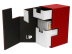 Коробочка Ultra-Pro M2.1 Deck Box Red/White (75 карт + кубики)