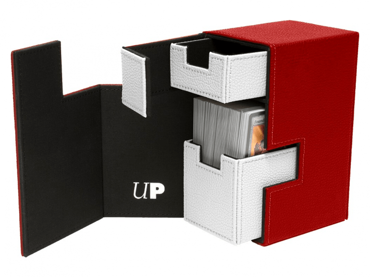 Коробочка Ultra-Pro M2.1 Deck Box Red/White (75 карт + кубики)