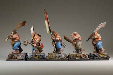Warhammer Fantasy Battles Ogres (99120213011) x5 (Painted)
