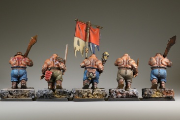 Warhammer Fantasy Battles Ogres (99120213011) x5 (Painted)