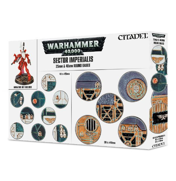 Sector Imperialis 25 & 40mm Round Bases (предзаказ 2025)