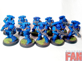 Warhammer 40k Space Marine Ultramarines Primaris Intercessors x10 (Pro-Painted)