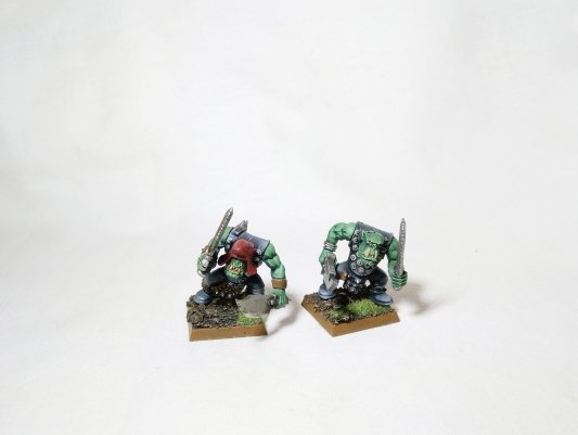 Warhammer Fantasy Age of Sigmar Orcs &amp; Goblins Orc Boyz x10 (Pro-Painted)
