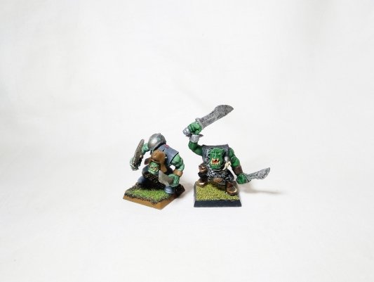 Warhammer Fantasy Age of Sigmar Orcs &amp; Goblins Orc Boyz x10 (Pro-Painted)