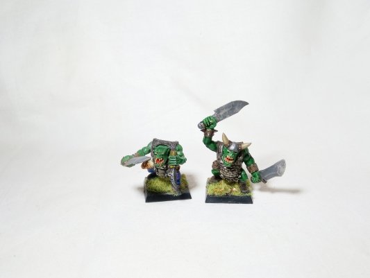 Warhammer Fantasy Age of Sigmar Orcs &amp; Goblins Orc Boyz x10 (Pro-Painted)