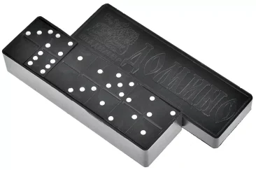 Классическое домино в пластиковой коробке