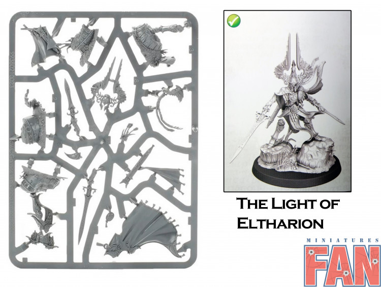Warhammer Age of Sigmar Lumineth Realm-Lords The Light of Eltharion x1 new on sprue (Уценка)
