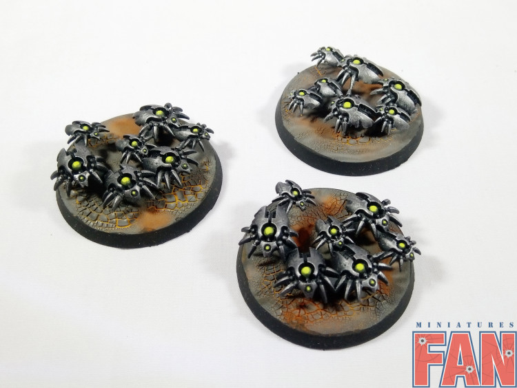 Warhammer 40k Necron Canoptek Scarab Swarms x3 (Pro-Painted)