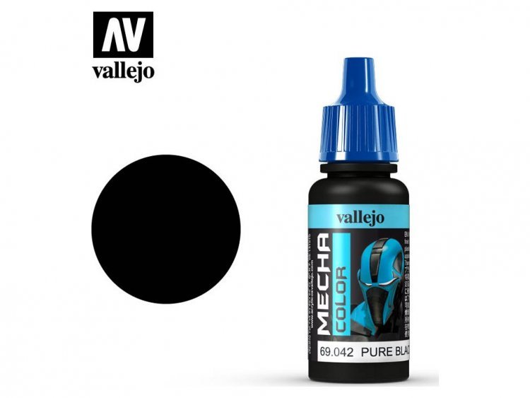 Краска Vallejo Mecha Color: Pure Black 69.042