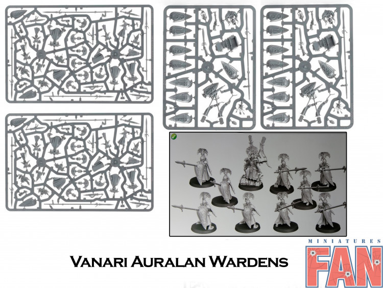 Warhammer Age of Sigmar Lumineth Realm-Lords Vanari Auralan Wardens x10 new on sprue (Уценка)