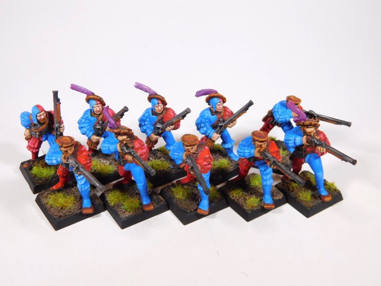 Warhammer Fantasy Battles Empire Hangunners x10 (Pro-Painted)