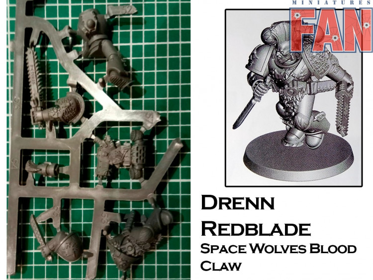 Deathwatch Overkill Drenn Redblade, Space Wolves Blood Claw