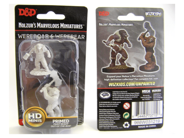 D&amp;D Nolzur&#039;s Marvelous Miniatures: Wereboar and Werebear