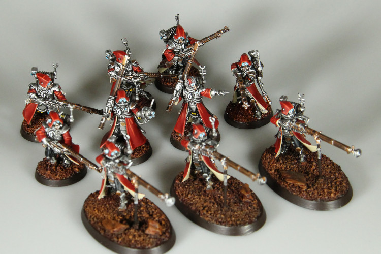 Warhammer 40k Adeptus Mechanicus Skitarii Rangers x10 (99120105046) (Painted)