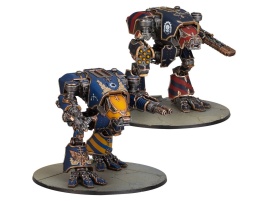 Legions Imperialis: Warhound Titans with Ursus Claws and Melta Lances