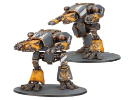 Legions Imperialis: Warhound Scout Titans with Turbo Laser Destructors and Vulcan Mega-Bolters