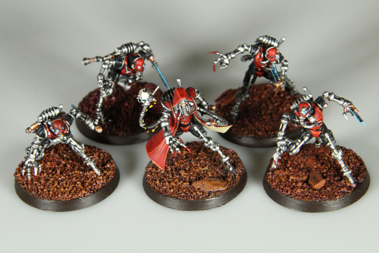 Warhammer 40k Adeptus Mechanicus Sicarian Ruststalkers x5 (99120116018) (Painted)