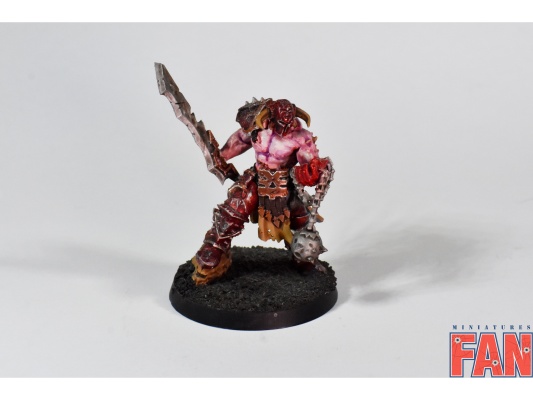 Slaughterpriest with Hackblade and Wrath-hammer (Pro-Painted, Warhammer Age of Sigmar)