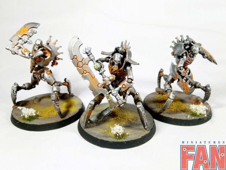 Warhammer 40000 Necron Skorpekh Destroyers x3 (Pro-Painted)