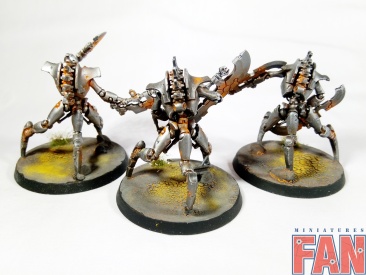 Warhammer 40000 Necron Skorpekh Destroyers x3 (Pro-Painted)