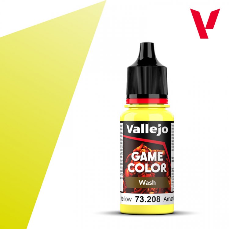 Проливка Vallejo Game Color Wash: Yellow Wash 73.208