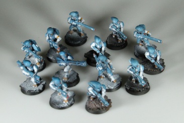 Warhammer 40k Tau Empire Fire Warriors x13 (99120113057) (Painted)