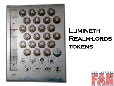 Warhammer Age of Sigmar Lumineth Realm-Lords Tokens and Reference Cards (Limited, OOP, New Unopened)