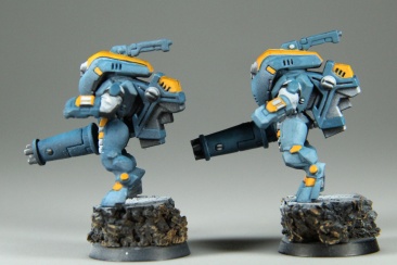 Warhammer 40k Tau Empire XV25 Stealth Armour x2 (99120113008) (Painted)