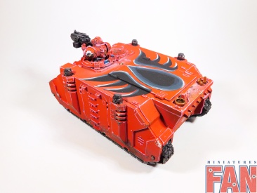Warhammer 40k Blood Angels MkIIc Rhino x1 (Pro-Painted)