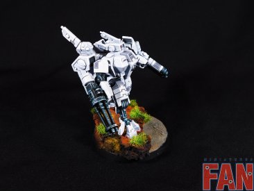 Warhammer 40k Tau Empire XV8 Crisis Battlesuit Team x3 (Pro-Painted)