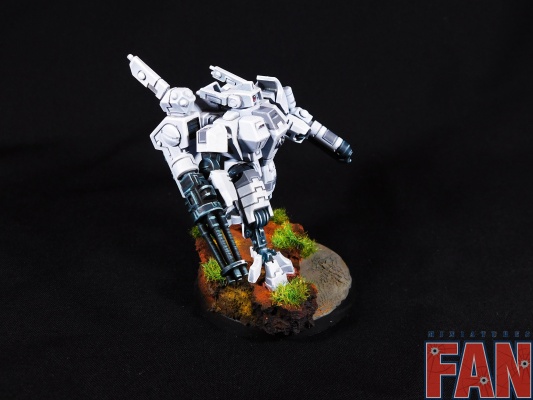 Warhammer 40k Tau Empire XV8 Crisis Battlesuit Team x3 (Pro-Painted)