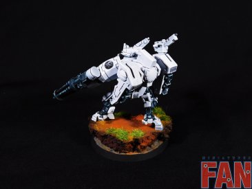 Warhammer 40k Tau Empire XV8 Crisis Battlesuit Team x3 (Pro-Painted)