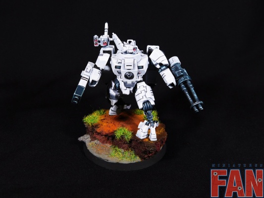 Warhammer 40k Tau Empire XV8 Crisis Battlesuit Team x3 (Pro-Painted)