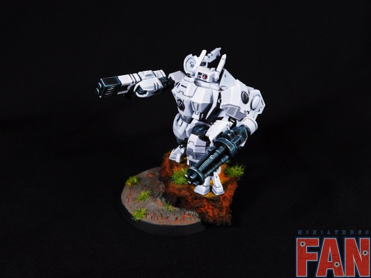 Warhammer 40k Tau Empire XV8 Crisis Battlesuit Team x3 (Pro-Painted)