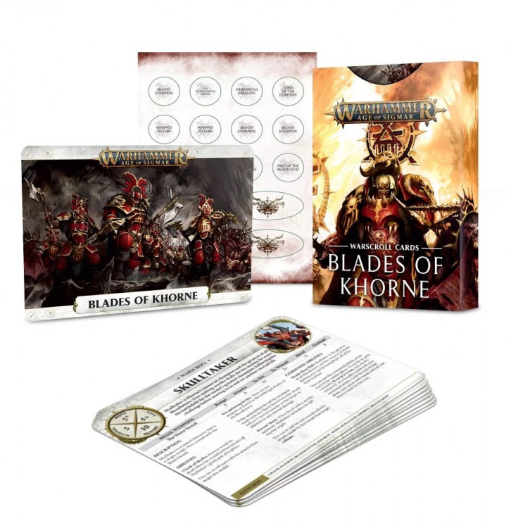 Warscroll Cards Blades of Khorne 2019