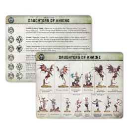 Datacards Warcry: Daughters of Khaine