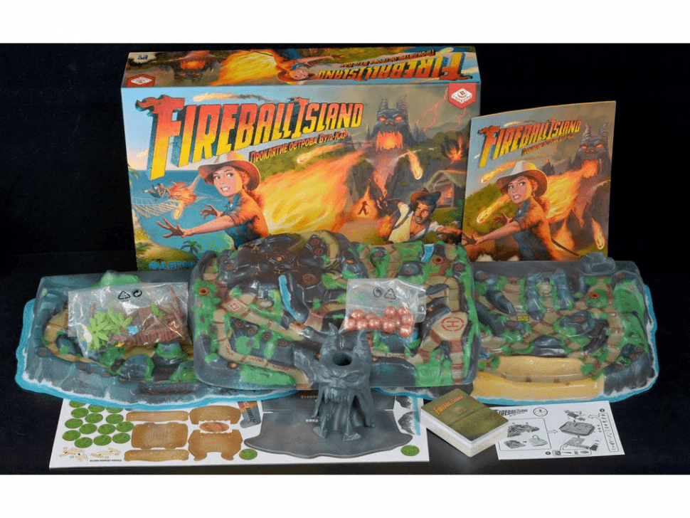 Fireball island. Fireball Island настольная. Fireball Island настольная игра. Fireball Island: проклятие острова вул-кар. Сундук сокровищ. Купить настольную игру фаербол Айленд.