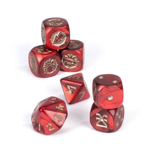 Blood Bowl: Khorne Team Dice