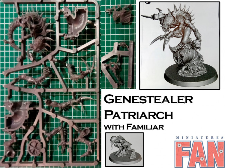 Deathwatch Overkill Genestealer Patriarch with 1x Familiar