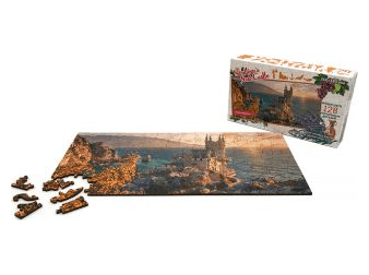 Фигурный деревянный пазл "Travel Collection: Ласточкино гнездо"