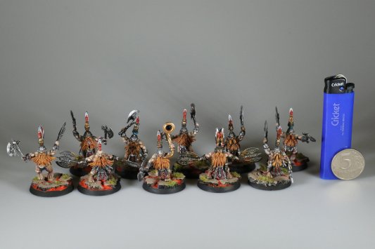 Warhammer Age of Sigmar Fyreslayers Vulkite Berzerkers x10 (99120205015) (Painted)