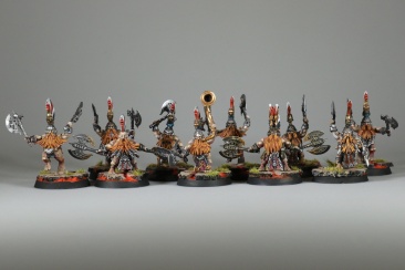 Warhammer Age of Sigmar Fyreslayers Vulkite Berzerkers x10 (99120205015) (Painted)