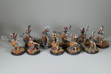Warhammer Age of Sigmar Fyreslayers Vulkite Berzerkers x10 (99120205015) (Painted)
