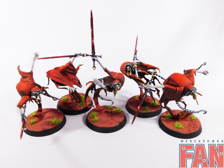 Warhammer Age Of Sigmar Nighthaunt Bladegheist Revenants x5 (Pro-Painted)