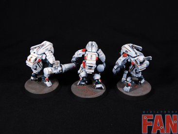 Warhammer 40000 Tau Empire XV25 Stealth Armour x3 (Pro-painted)