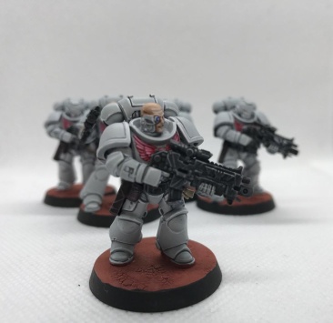 Warhammer 40k Space Marines Primaris Intercessors x5 (Pro-Painted)