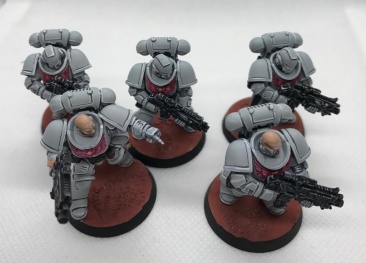 Warhammer 40k Space Marines Primaris Intercessors x5 (Pro-Painted)