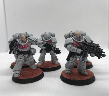 Warhammer 40k Space Marines Primaris Intercessors x5 (Pro-Painted)
